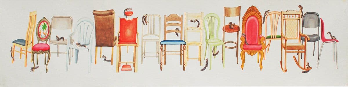 Musical Chair by Gunjan Tyagi, Acrylic on Canvas, 2018