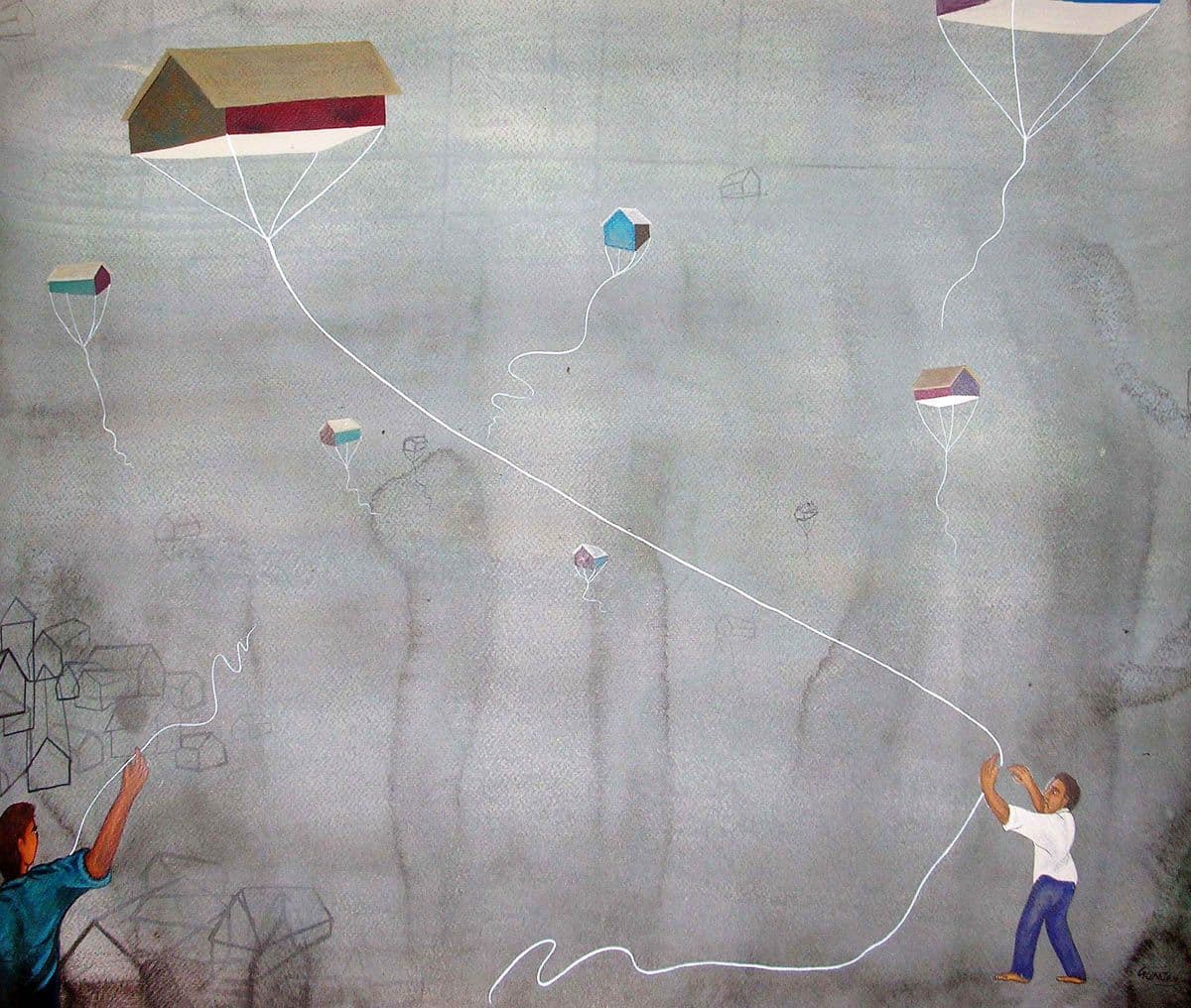 Roots Recollecting by Gunjan Tyagi, Mixed Media, 2016